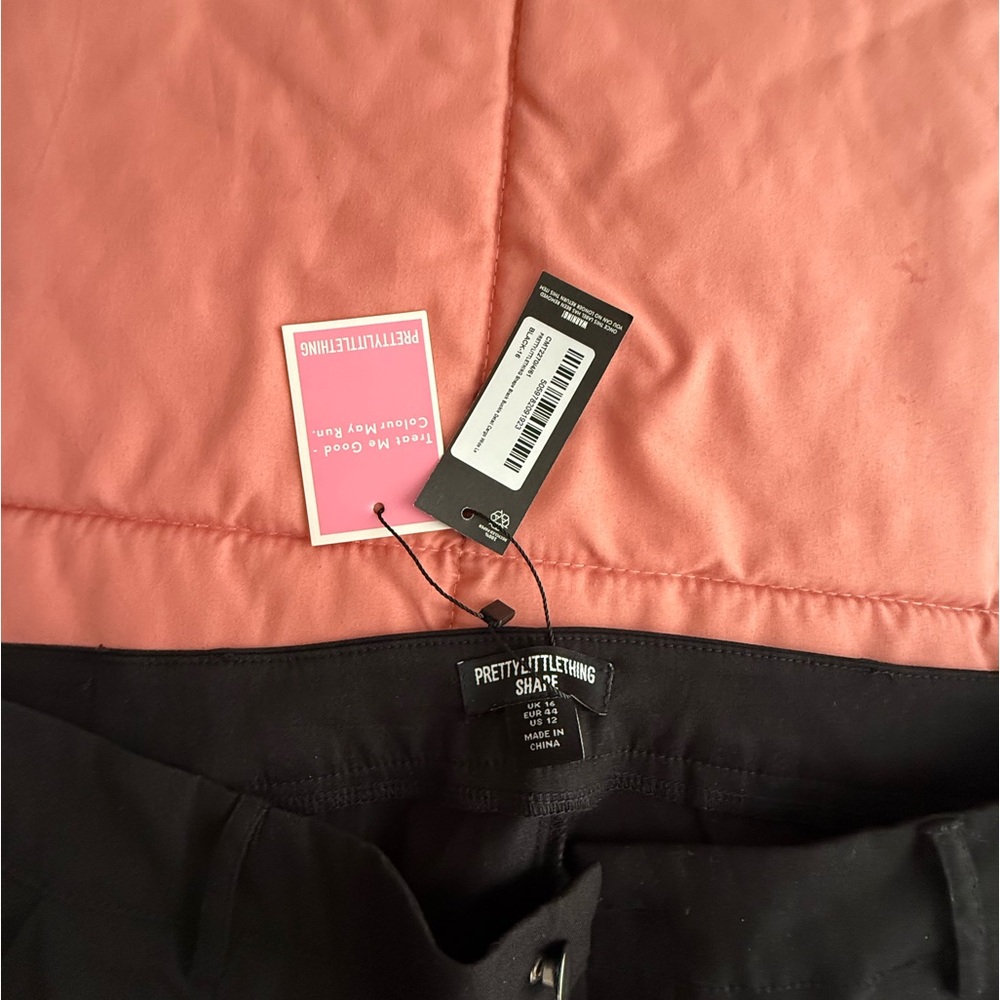 PrettyLittleThing Black Pants